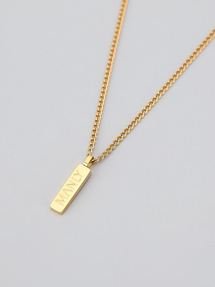 Minimal Pendant Necklace - Manly Prime